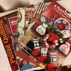 Vintage ~5 Quilt Pattern Paperback Books 1980-88